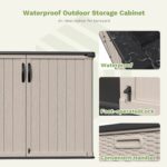 26 Cu FT Plastic Storage Cabinet, Beige - Image 4