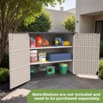 26 Cu FT Plastic Storage Cabinet, Beige - Image 2