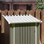 3x3 Metal Outdoor Storage Shed, Gray - Image 8