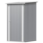 3x3 Metal Outdoor Storage Shed, Gray