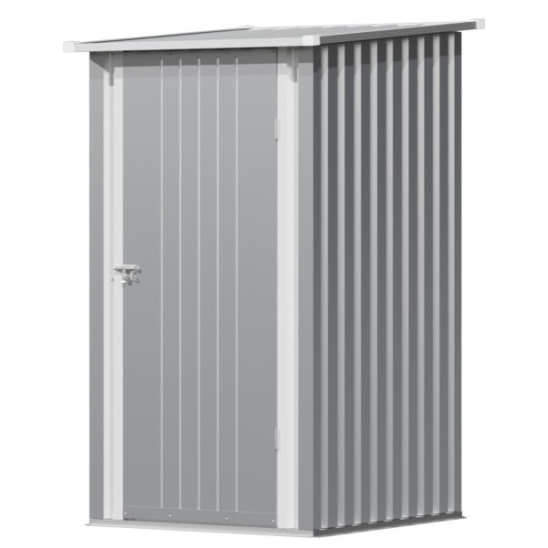3x3 Metal Outdoor Storage Shed, Gray