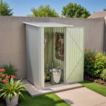 3x3 Metal Outdoor Storage Shed, Gray - Image 2