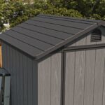 Fit-it 4x4 Plastic Storage Garden Shed, Dark Gray - Image 9