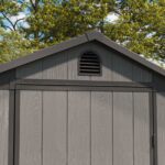 Fit-it 4x4 Plastic Storage Garden Shed, Dark Gray - Image 10
