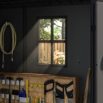 Fit-it 4x4 Plastic Storage Garden Shed, Dark Gray - Image 11