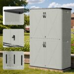 50 Cu.ft Outdoor Storage Cabinet, Beige - Image 4