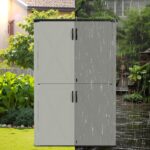 50 Cu.ft Outdoor Storage Cabinet, Beige - Image 6