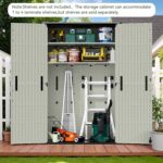 50 Cu.ft Outdoor Storage Cabinet, Beige - Image 7
