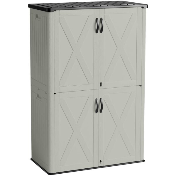 50 Cu.ft Outdoor Storage Cabinet, Beige