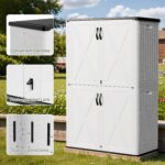 50 Cu.ft Outdoor Storage Cabinet, White - Image 4