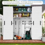 50 Cu.ft Outdoor Storage Cabinet, White - Image 7