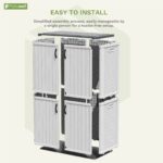 Patiowell 50 Cu Ft Plastic Cabinet, White - Image 5