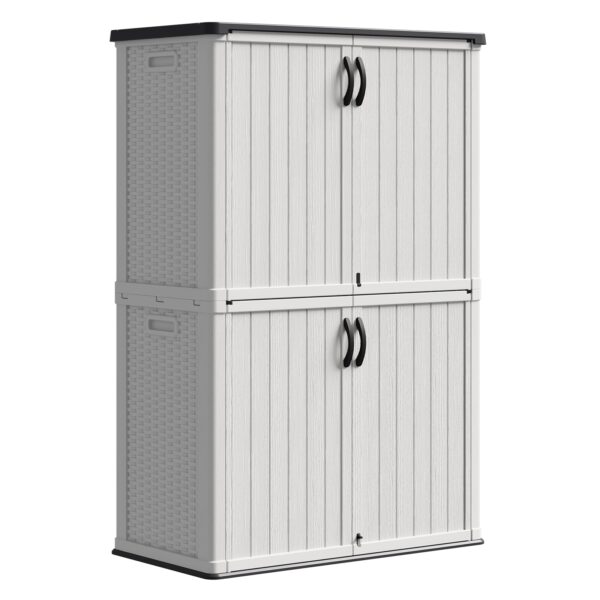 Patiowell 50 Cu Ft Plastic Cabinet, White