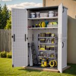 Patiowell 50 Cu Ft Plastic Cabinet, White - Image 2
