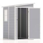 5x4 Plastic Storage Shed, Gray - Image 8