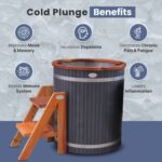 1-Person Cold Plunge Tub, 118 Gallon, 37.5" x 33.25" - Image 11