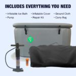 Arctica Inflatable Cold Plunge with Locking Lid and Carry Bag - Image 4