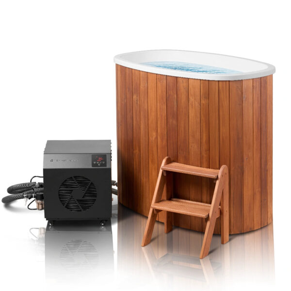 Scandinavian Compact Cold Plunge with Water Chiller & LED Chromotherapy (1 Person)