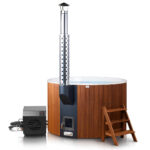 Scandinavian Hybrid Circular Cold Plunge & Wood-Fired Spa (2-4 People) - Image 2