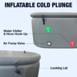 Arctica Inflatable Cold Plunge with Locking Lid and Carry Bag - Image 5