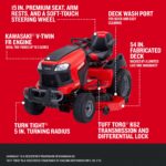 CRAFTSMAN T4400 | Riding Lawn Mower | 54-in Fabricated Deck | 24-HP Kawasaki V-Twin FR Engine | TURNTIGHT 5 in. Turning Radius - Image 5